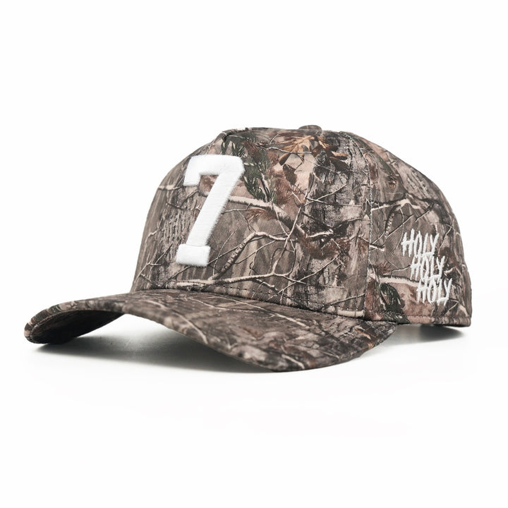 ‘7’ Premium SnapBack (Structured) - Malta Woodland Camo (LMTD)