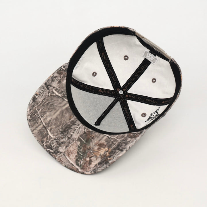 ‘7’ Premium SnapBack (Structured) - Malta Woodland Camo (LMTD)