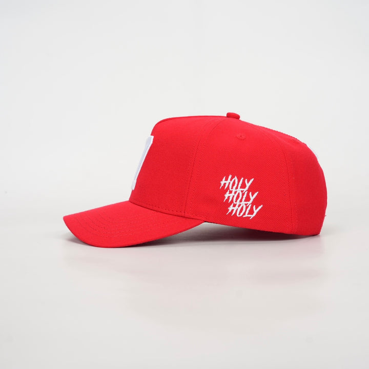 ‘7’ Premium Wool Blend SnapBack - Red/White