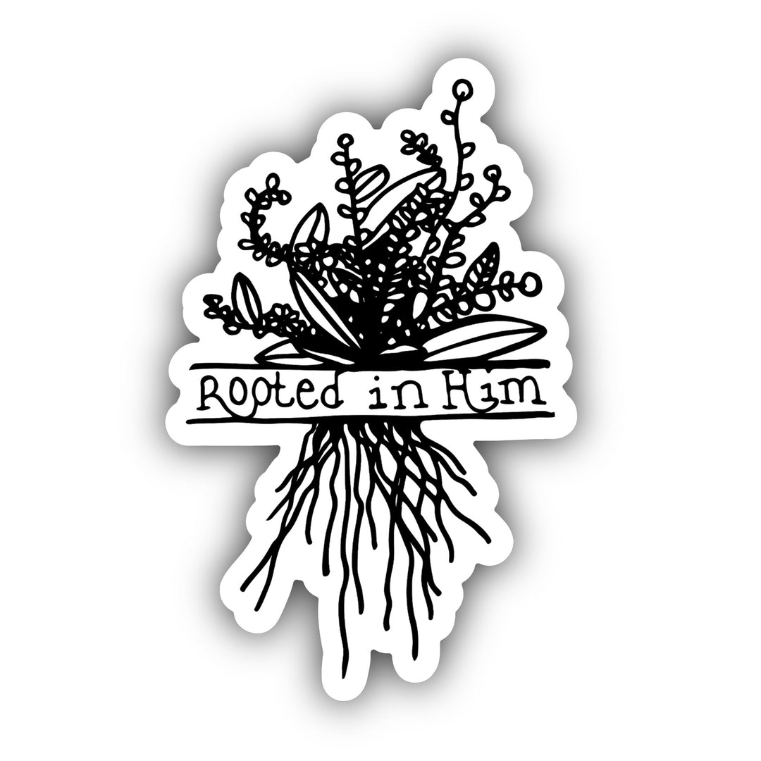 Rooted in Him Hydroflask Sticker
