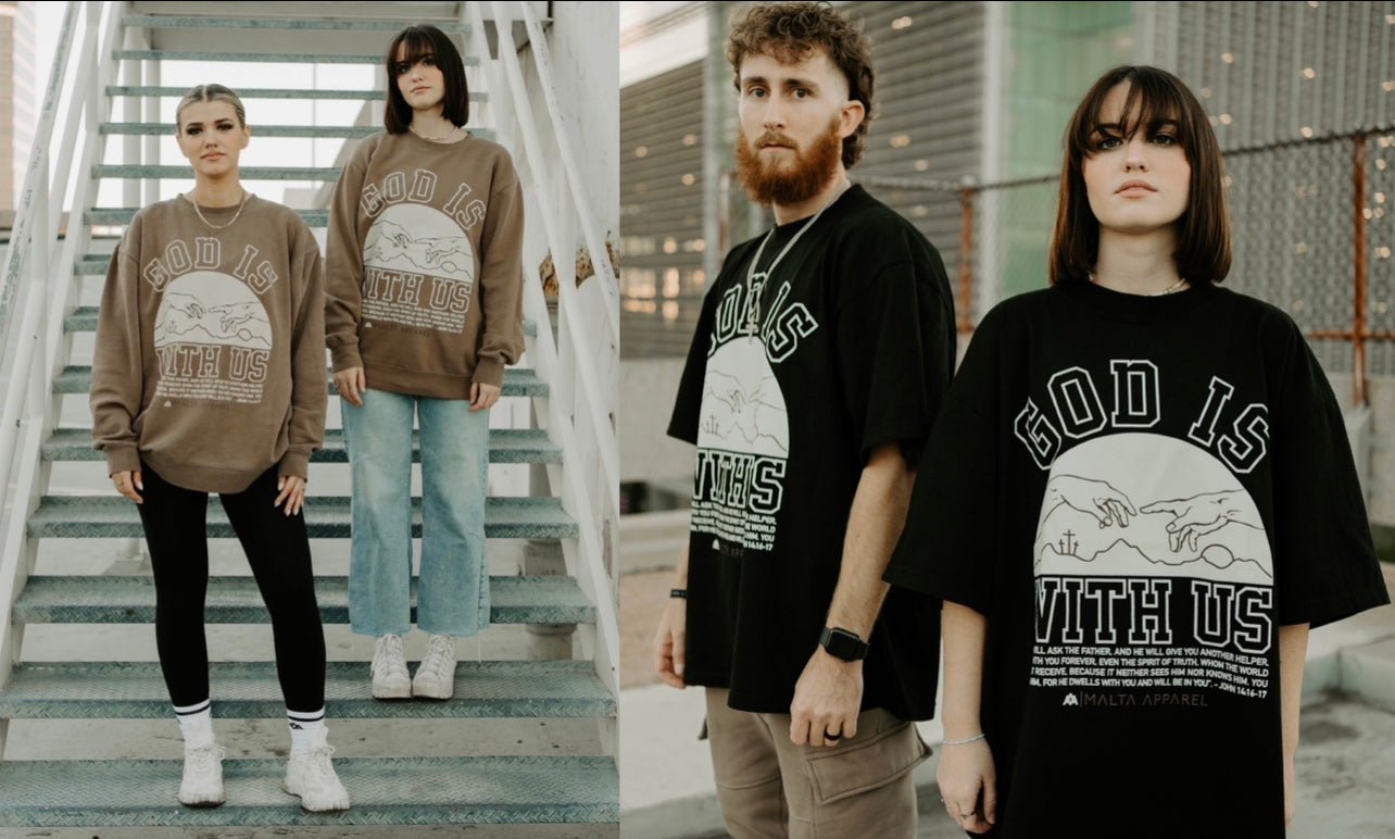 God is With Us - Malta Apparel