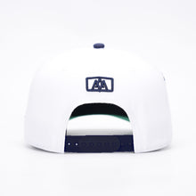 Load image into Gallery viewer, [PRE-ORDER - SHIPS JANUARY 6TH] - ‘7’ Premium Cotton SnapBack - White/Navy
