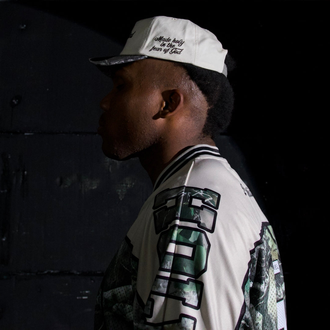 CONSECRATED UNSTRUCTURED Premium SnapBack - Cream/Malta Woodland Camo