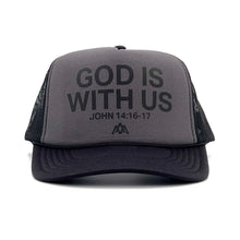 Load image into Gallery viewer, God is With Us Foam Trucker - Charcoal
