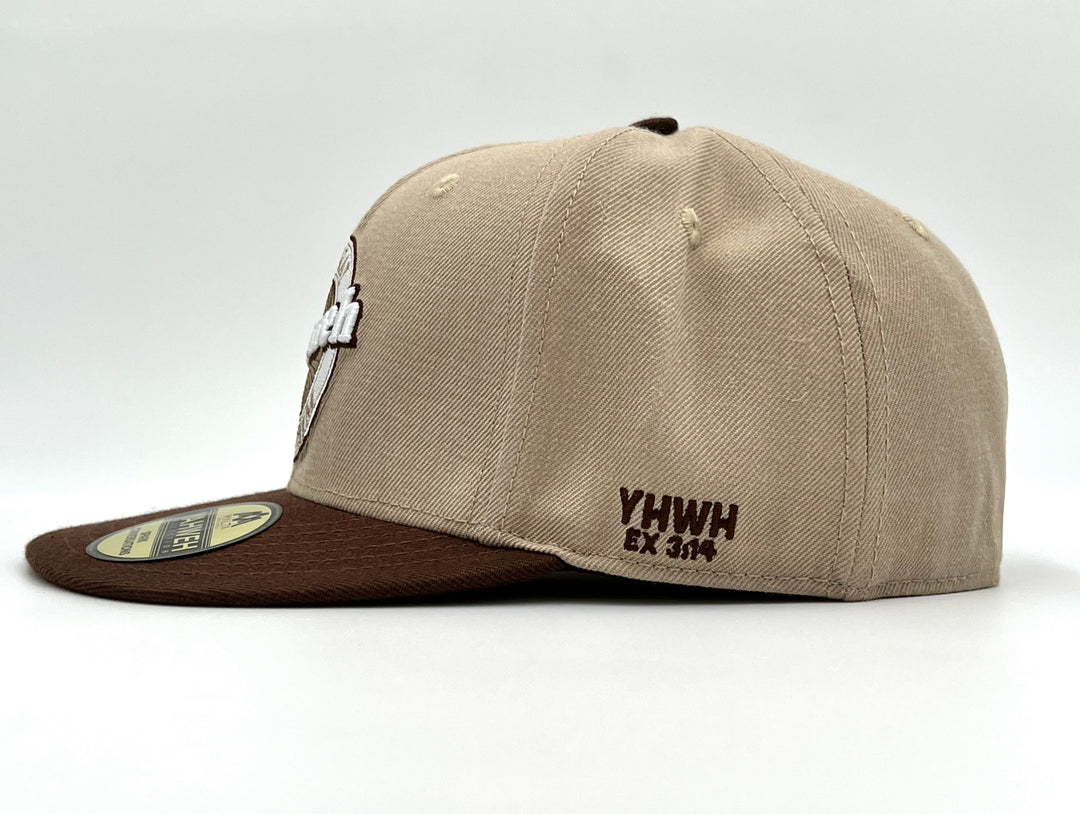 Yahweh Fitted Hat - Brown/Sand