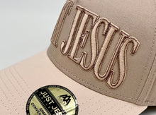 Load image into Gallery viewer, ‘JUST JESUS’ Premium SnapBack - Latte/Cream
