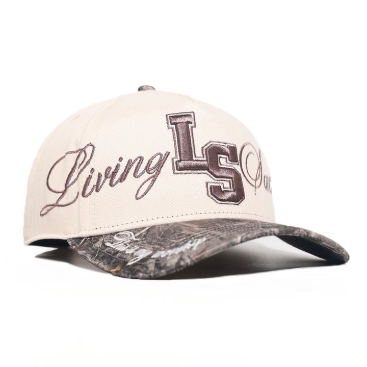 [PRE-ORDER - SHIPS END OF JUNE] Living Sacrifice Exclusive SnapBack - Cream/Malta Woodland Camo
