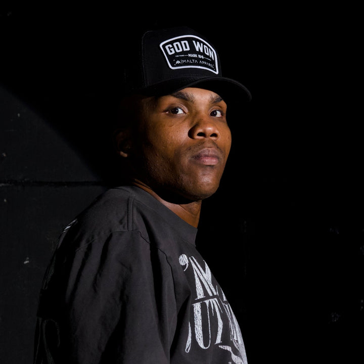 God Won Trucker Hat - Blackout