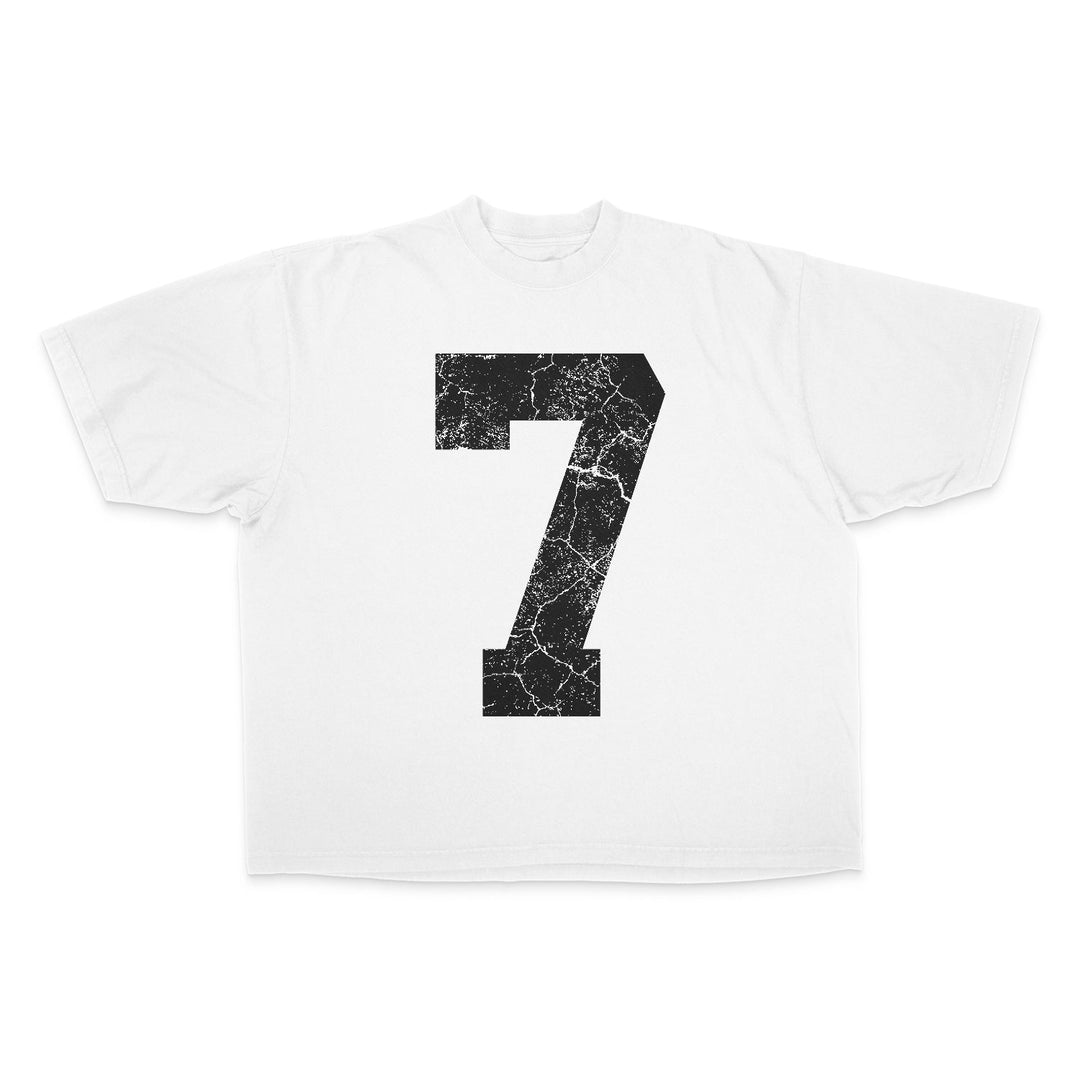 70x7 Drop Shoulder Tee (Super Oversized) - White - Malta Apparel