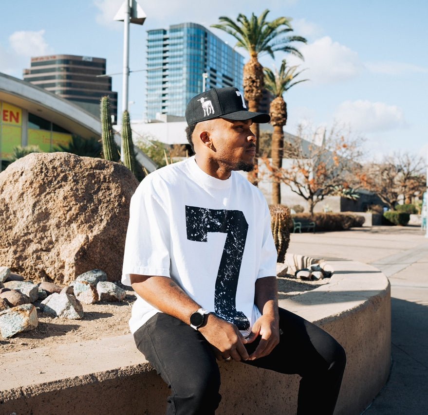 70x7 Drop Shoulder Tee (Super Oversized) - White - Malta Apparel