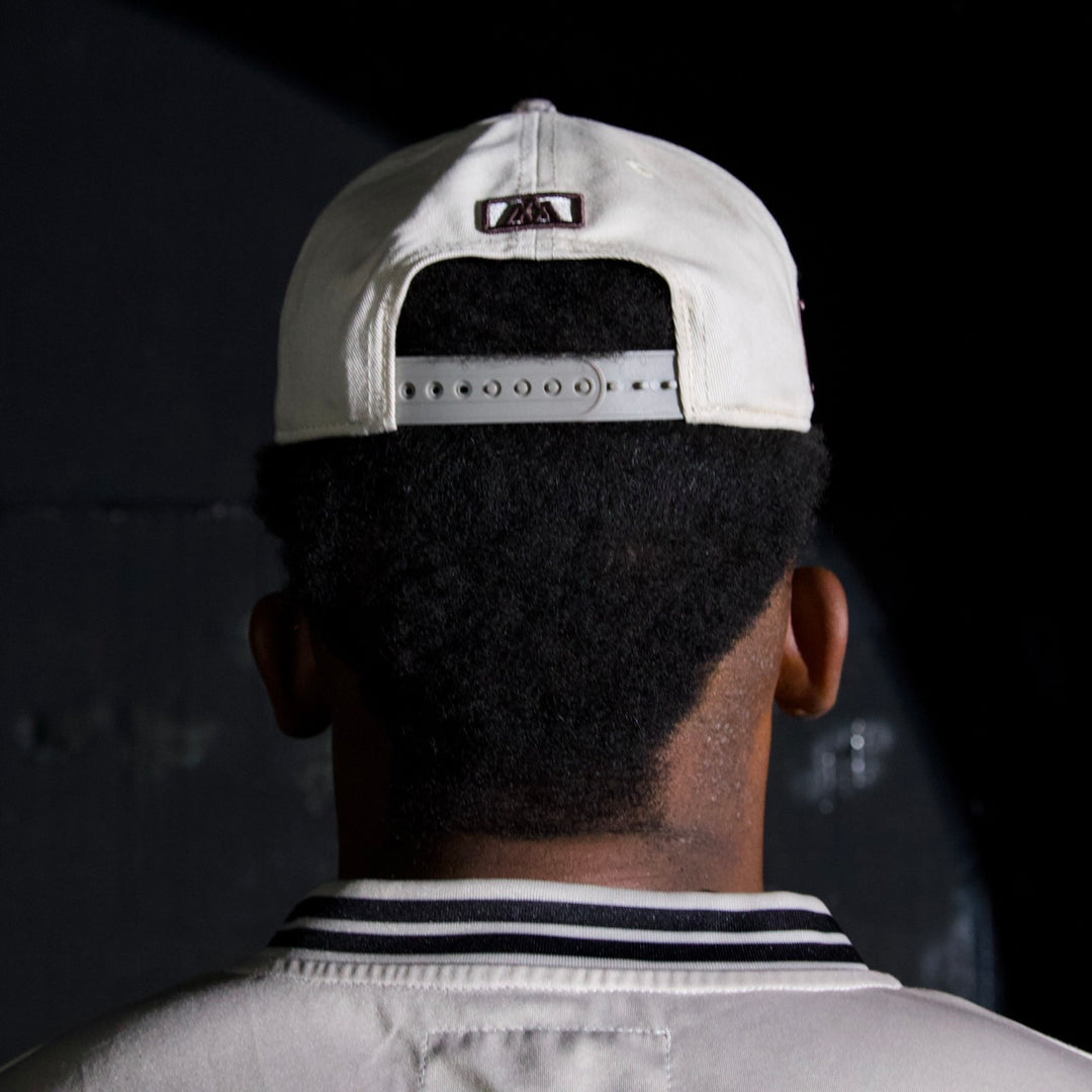 CONSECRATED Premium SnapBack (Structured) - Cream/Malta Woodland Camo