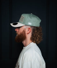 Load image into Gallery viewer, ‘JUST JESUS’ Premium SnapBack - Sage/Cream
