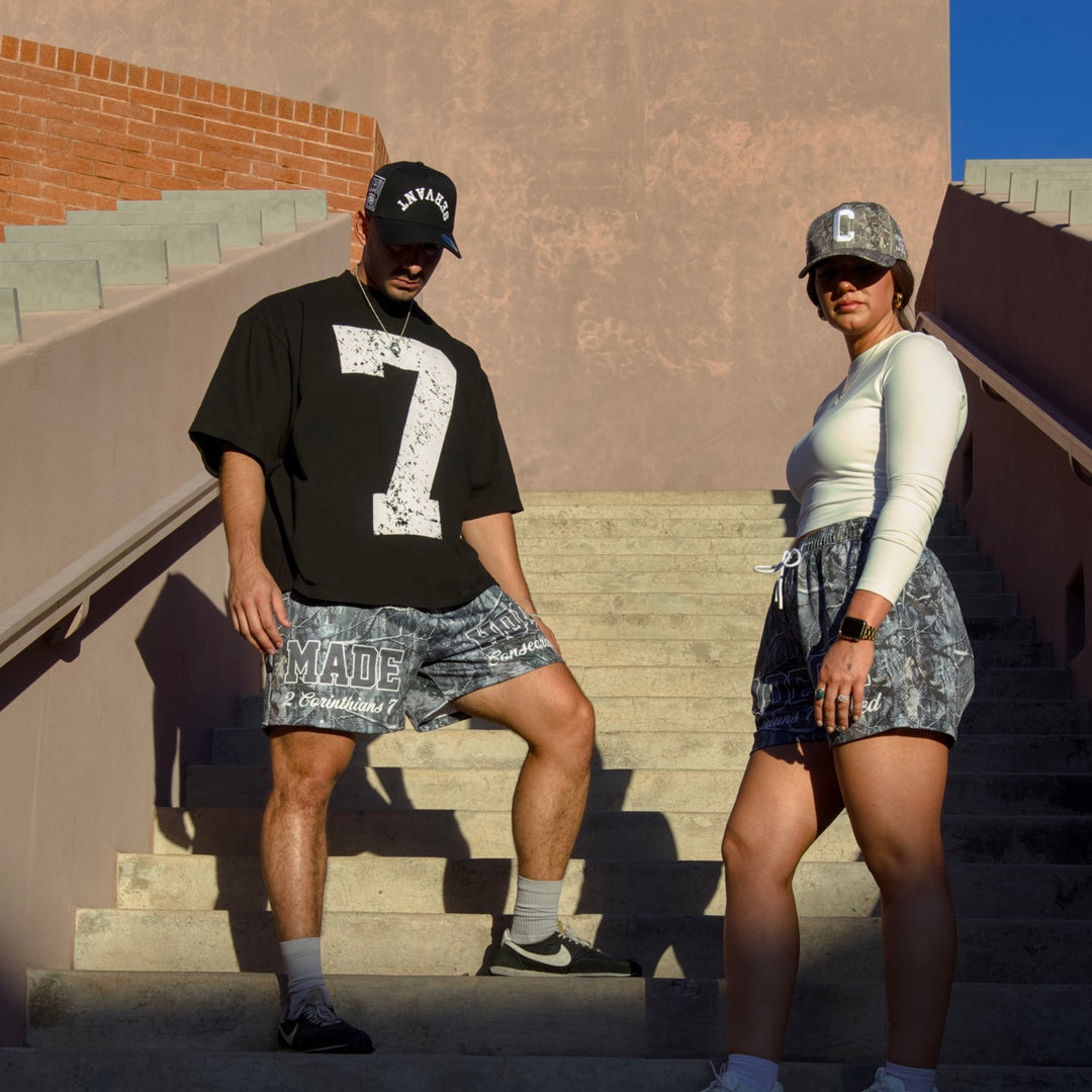 MADE HOLY Mesh Shorts - Malta Woodland Camo