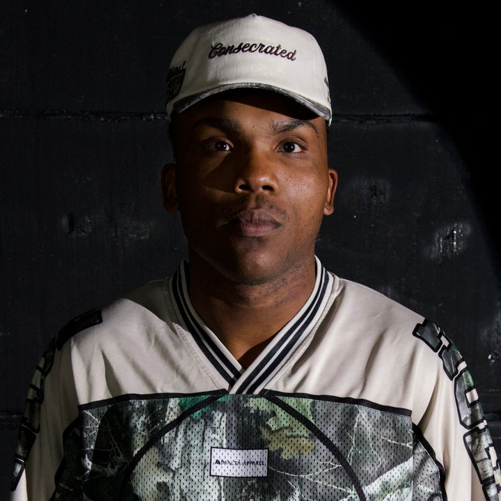 CONSECRATED UNSTRUCTURED Premium SnapBack - Cream/Malta Woodland Camo