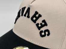 Load image into Gallery viewer, ‘SERVANT’ Premium SnapBack - Cream/Black
