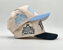 Load image into Gallery viewer, [PRE-ORDER - SHIPS MAY 15TH] ‘YHWH’ Structured SnapBack - Cream/Baby Blue
