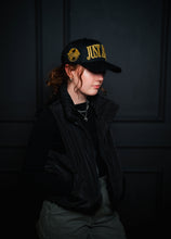 Load image into Gallery viewer, ‘JUST JESUS’ Premium SnapBack - Black/Yellow
