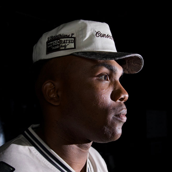 CONSECRATED UNSTRUCTURED Premium SnapBack - Cream/Malta Woodland Camo