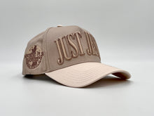 Load image into Gallery viewer, ‘JUST JESUS’ Premium SnapBack - Latte/Cream
