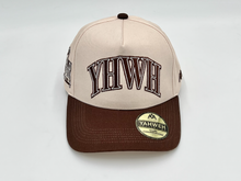 Load image into Gallery viewer, ‘YHWH’ Structured SnapBack - Cream/Brown
