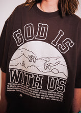 Load image into Gallery viewer, ‘God Is With Us’ Garment Dyed Tee - Mocha
