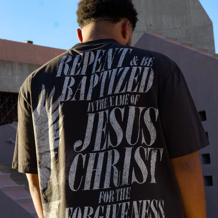 Holy Spirit [Dove] Wrap-Around Graphic Tee (Oversized Fit)