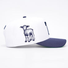 Load image into Gallery viewer, [PRE-ORDER - SHIPS JANUARY 6TH] - ‘7’ Premium Cotton SnapBack - White/Navy
