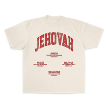 Load image into Gallery viewer, JEHOVAH Tee - Cream/Red
