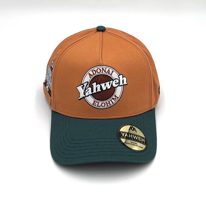 ‘Yahweh’ Premium Cotton SnapBack - Copper/Teal