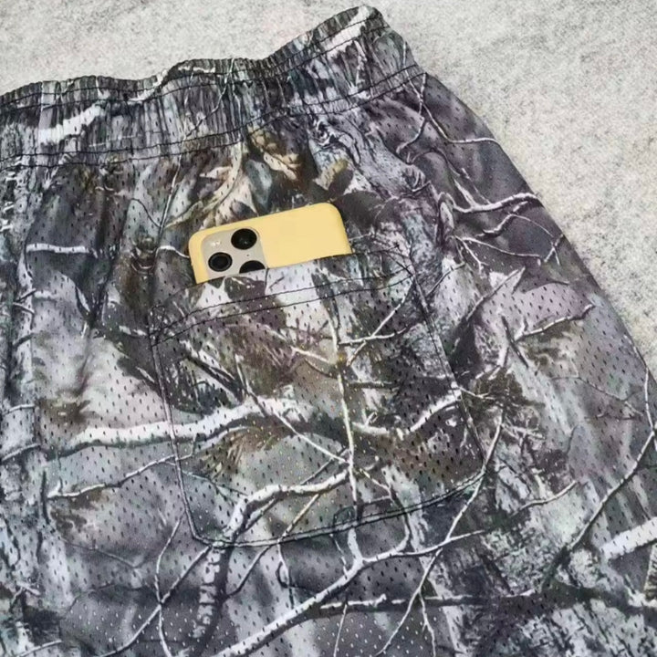 [PRE-ORDER - SHIPS OCTOBER 6TH] MADE HOLY Mesh Shorts - Malta Woodland Camo