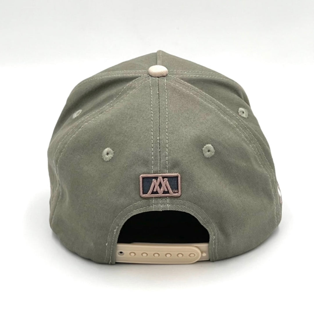 ‘Yahweh’ Premium Cotton SnapBack - Sage/Cream