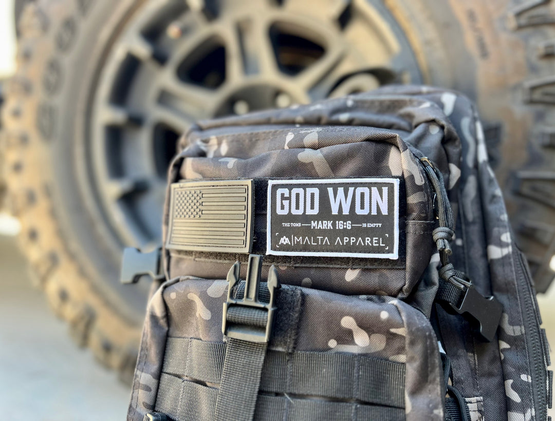 ‘God Won’ Velcro Patch