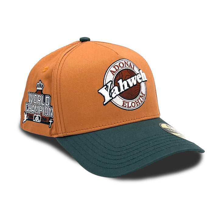 ‘Yahweh’ Premium Cotton SnapBack - Copper/Teal