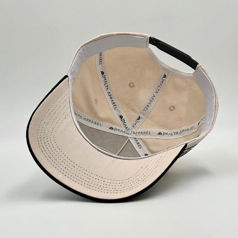 ‘YHWH’ Structured SnapBack - Cream/Black