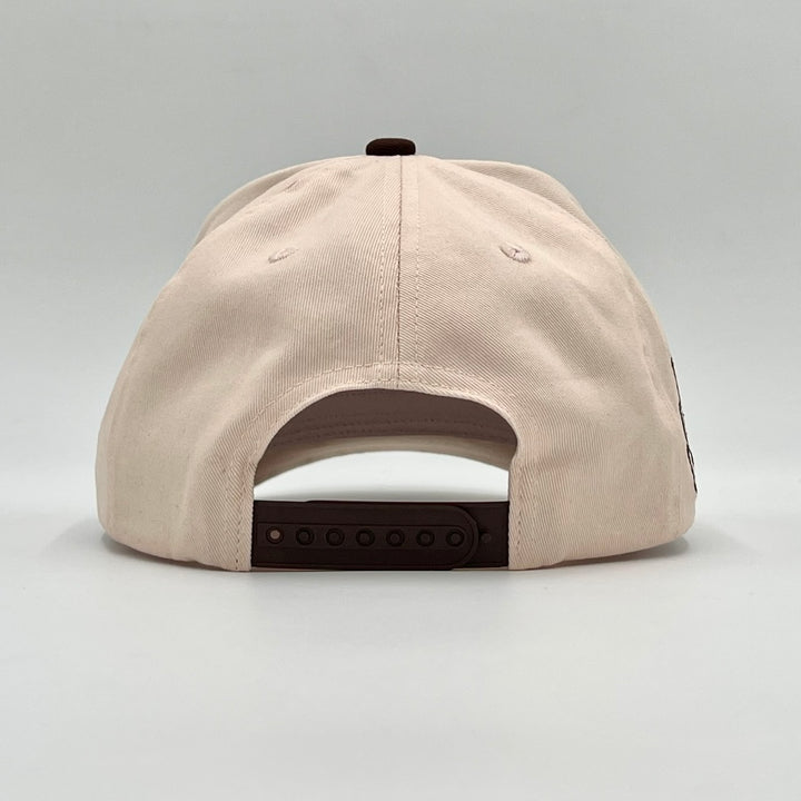 ‘YHWH’ Structured SnapBack - Cream/Brown