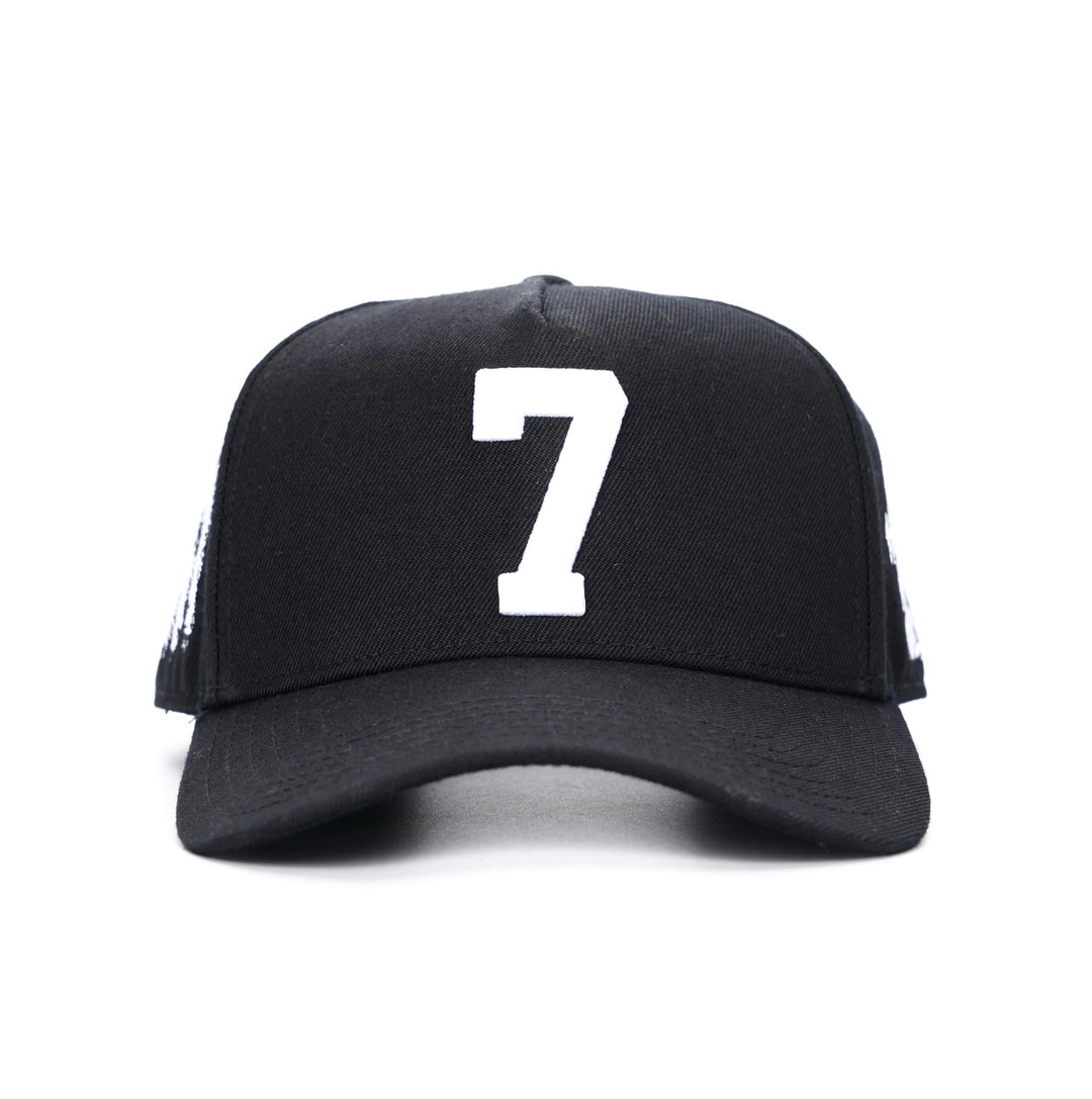 [PRE-ORDER - SHIPS MARCH 21ST] ‘7’ Premium Wool Blend SnapBack - Black/White