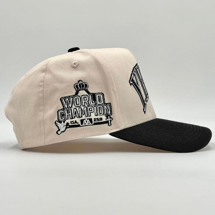 ‘YHWH’ Structured SnapBack - Cream/Black