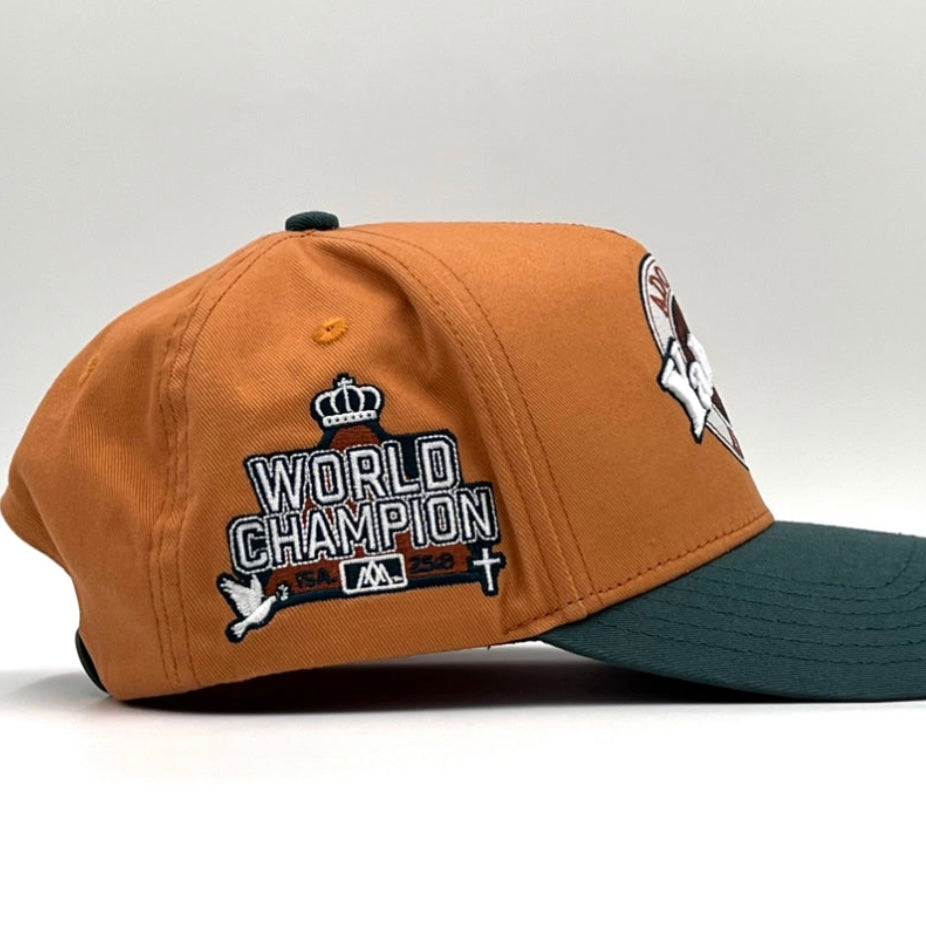 ‘Yahweh’ Premium Cotton SnapBack - Copper/Teal