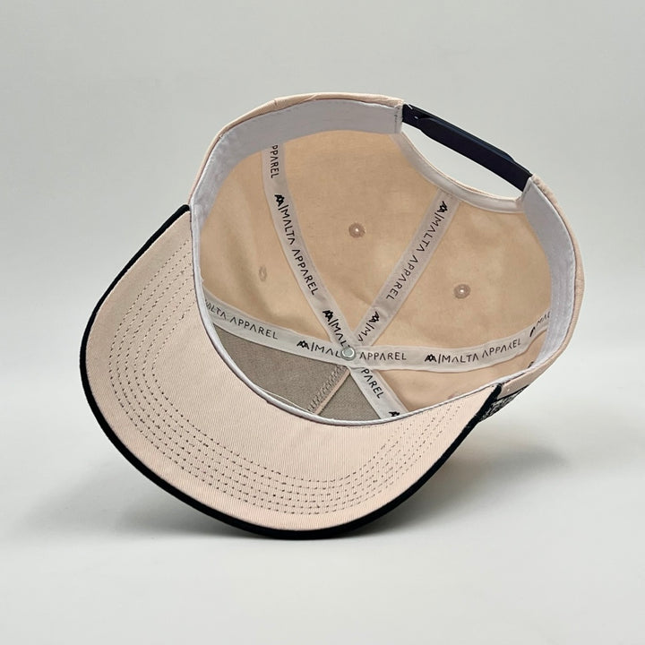 ‘YHWH’ Structured SnapBack - Cream/Baby Blue