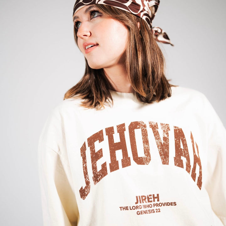 JEHOVAH Tee - Cream/Brown