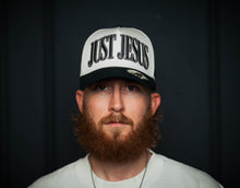 Load image into Gallery viewer, ‘JUST JESUS’ Premium SnapBack - Cream/Black
