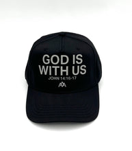 Load image into Gallery viewer, GOD IS WITH US Structured Trucker - Blackout
