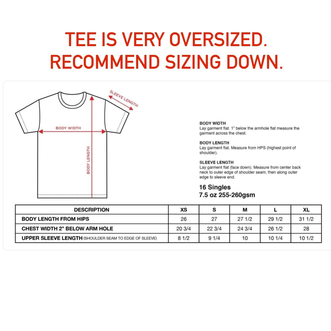 70x7 Drop Shoulder Tee (Super Oversized)