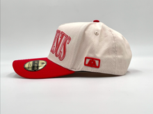 Load image into Gallery viewer, ‘JUST JESUS’ Premium SnapBack - Cream/Red
