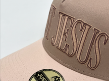 Load image into Gallery viewer, JUST JESUS’ Premium SnapBack - Latte/Cream
