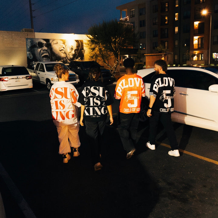BELOVED CHILD OF GOD Jersey - Red (Oversized) - Malta Apparel