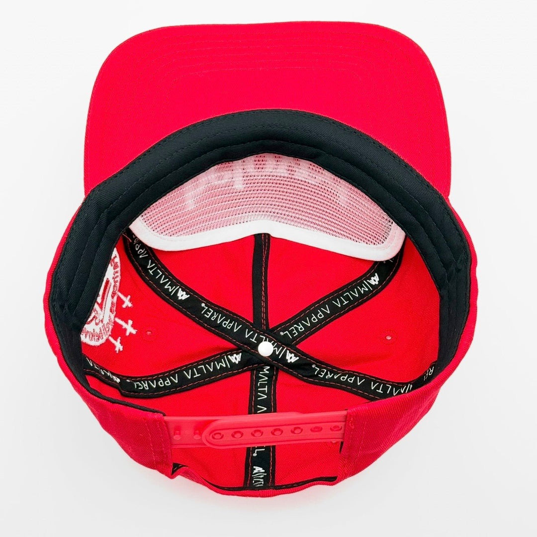 Beloved Child of God Unstructured SnapBack - Red - Malta Apparel
