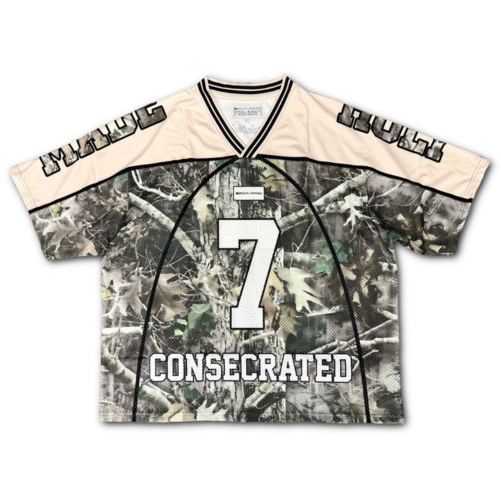 CONSECRATED Jersey - Cream/Woodland Camo (Oversized Fit) - Malta Apparel