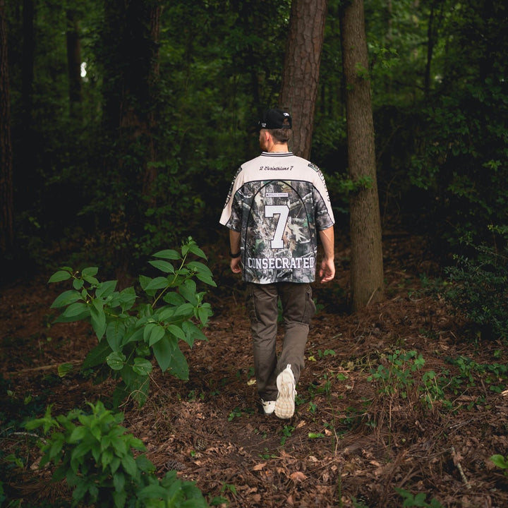 CONSECRATED Jersey - Cream/Woodland Camo (Oversized Fit) - Malta Apparel