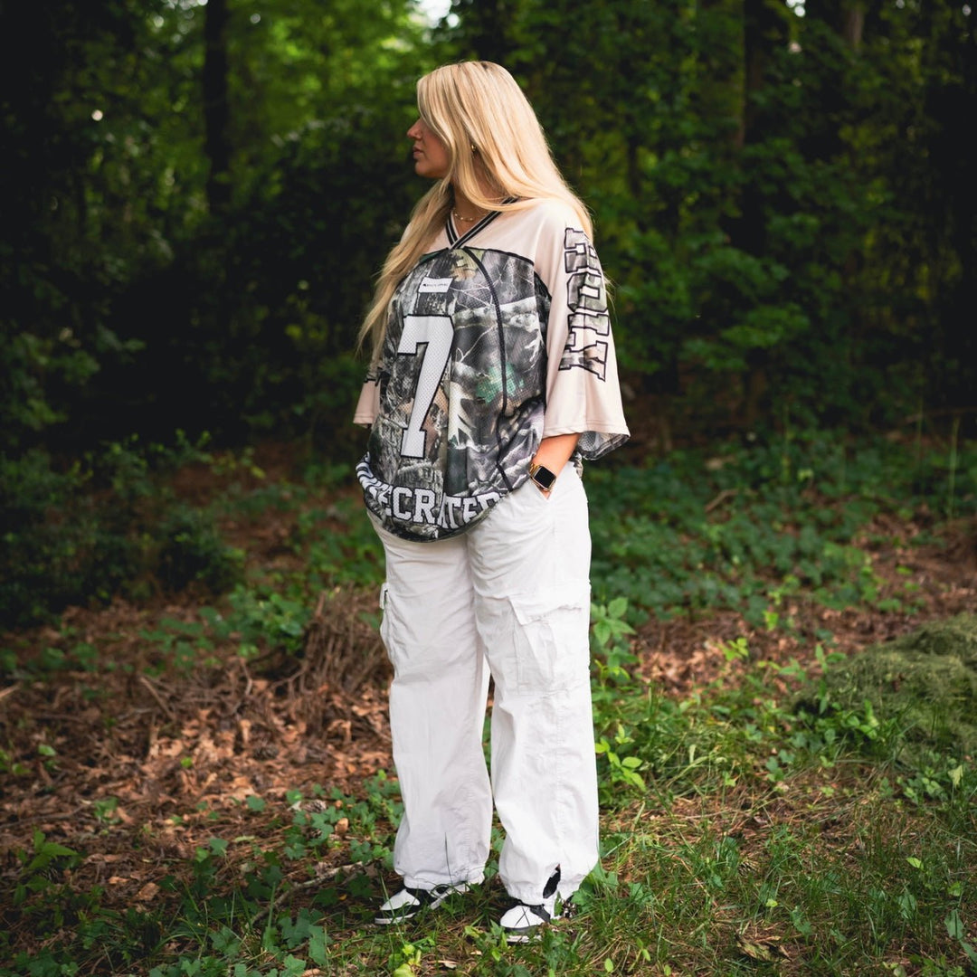 CONSECRATED Jersey - Cream/Woodland Camo (Oversized Fit) - Malta Apparel
